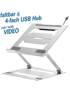 Transmedia Laptop Riser with USB Hub