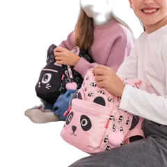 Ruksak mini Miquelrius Back2Fun 2 odjeljka panda rozi 5L MR19554