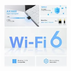 TP-Link AX1800 Nano Wi-Fi 6 Wireless USB Adapter TX20U Nano