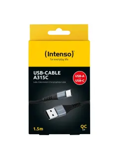 USB kabel Intenso #7901100, A315C, 1.5m, 60W, crni