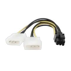 Gembird Internal power adapter cable for PCI express, 6 pin to Molex x 2 pcs