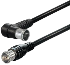 Transmedia Quick-F-plug straight - Quick-F-plug angled, 1,5 m
