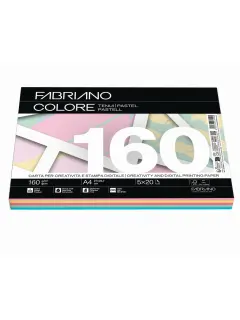 Papir Fabriano Colore A4/160g miješani pastel 100L 19100815