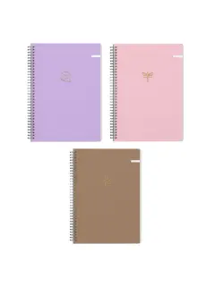 Bilježnica Ilijanum A4 70g 80L kocke soft touch spirala