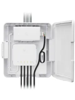 Ubiquiti Networks outdoor weatherproof enclosure designed for use with the UniFi Switch Flex