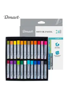 Umjetnički set Deli Dmast mekane uljne pastele 1,1mm 24 kom u kutiji EC340-24
