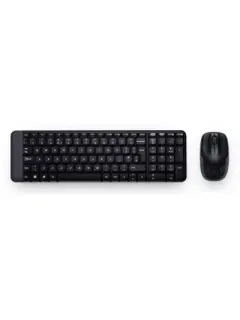 Logitech MK220 bežična tipkovnica i miš, crna