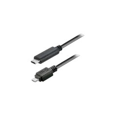 Transmedia USB typeA plug-Micro USB typeB 0,2m