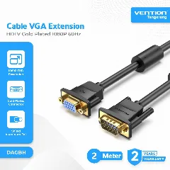 Vention VGA Extension Cable, 2m, Black