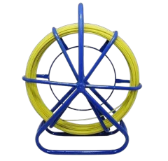 NFO Fiberglass (FRP) remote control for pulling cables, 6mm, 150m, yellow