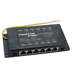 MaxLink 6-Port Passive Gigabit PoE Injector