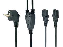 Gembird Power splitter cord (C13), VDE approved, 2 m