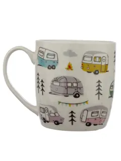Porculanska šalica Puckator Wildwood Caravan 300 ml MUG356