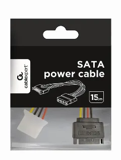 Gembird SATA (male) to Molex (female) power cable, 0.15 m