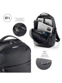 Ruksak za prijenosno računalo Miquelrius crna 16" M 38x46x13cm MR16980