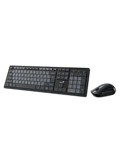 Set Genius tipkovnica smart KM-8200 + Miš bežični, crno siva