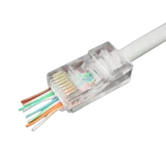 Gembird Cat5e Cat6 pass-through modular UTP plug 8P8C, 10 pcs
