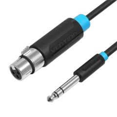Vention 6.5mm Male to XLR Female Audio Cable 10M Black