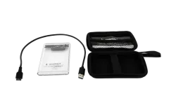 Gembird USB 3.0 2.5'' enclosure, for 9.5 mm drive, transparent plastic