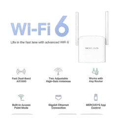 Mercusys AX1500 Wi-Fi 6 Range Extender