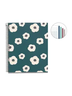 Kolegij blok Miquelrius A5 70g 100L spiralni kocke Keep it simple MR4059