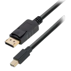Transmedia DisplayPort plug to Mini DisplayPort plug, 1,0 m