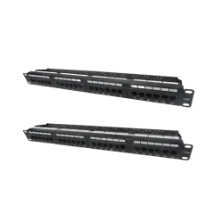 Vention Cat.5E UTP 24 Ports Patch Panel Black