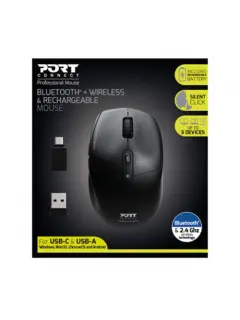 Port miš OFFICE PRO punjivi BLUETOOTH COMBO, crni