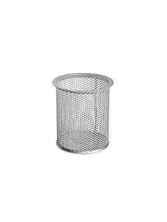 Čaša za olovke Forofis metalna žica okrugla 10x9cm srebrna 91301