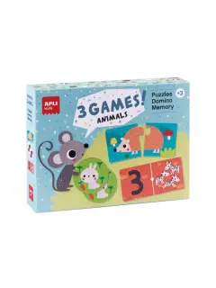 Set Apli igara 3 u 1: slagalica 24/1, domino 36/1 i memori 24/1 18798