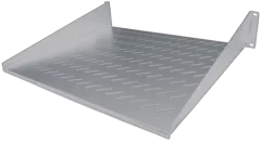 NaviaTec 19" polica za mrežni ormar, 400 mm, 2U, Cantilever, siva
