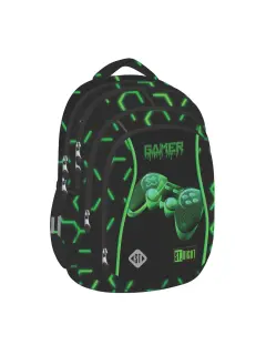 Ruksak školski St.Right Green Level s pretincem za laptop 17"