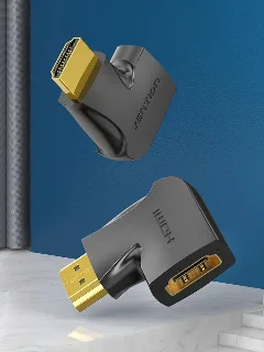 Vention HDMI 270 Degree Male to Female Vertical Flat Adapter Black