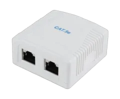 Gembird CAT5E FTP 2-port surface mount box