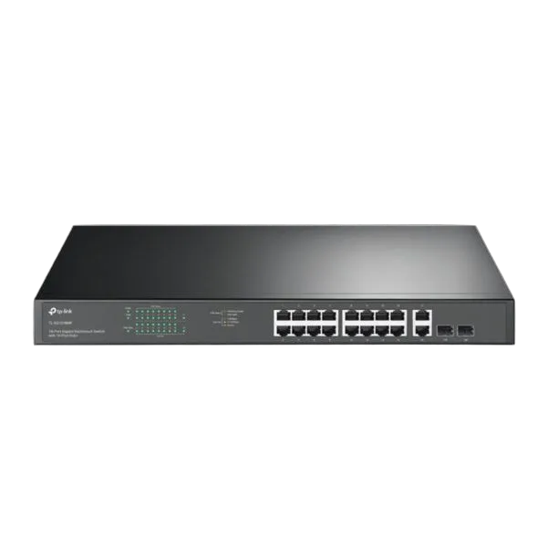 TP-Link 18-Port Gigabit Rackmount PoE Switch with 16 PoE 2 x Combo