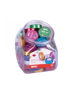 Traka ljepljiva/selotejp Apli glitter 15/5 m 18520