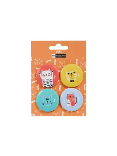 Set Miquelrius bedž sa zihericom Cat rules sortirano fi40mm 4/1 MR13186