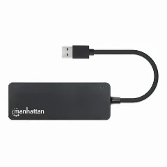 Manhattan Hub 4-Port USB 3.0 Type-A, crni