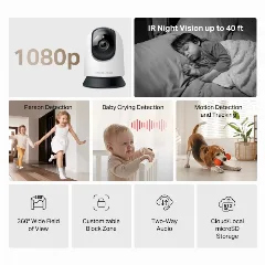 Mercusys Pan Tilt Home Security Wi-Fi Camera