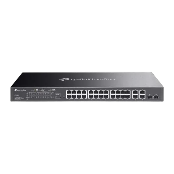 TP-Link Omada 24-Port 10 100Mbps 4-Port Gigabit Smart Switch with 24-Port PoE SL2428P