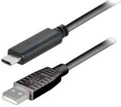 Transmedia USB type C plug - USB 2.0 type A plug 1,0m