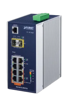 Planet Industrial 4-Port 10 100 1000T 802.3at PoE 4-Port 10 100 1000T 2-Port 100 1000X SFP Managed Switch