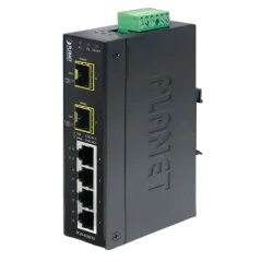 Planet Industrial 4-Port Gigabit 2-Port Gig SFP Ethernet Switch