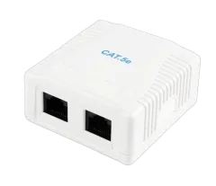 Gembird CAT5E UTP 2-port surface mount box