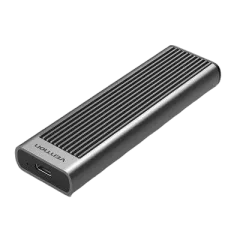 Vention M.2 NVMe SSD Enclosure (USB 3.1 Gen 2-C) with Heat Sink Gray Aluminum Alloy Type