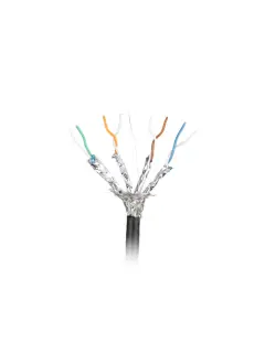 Lanberg Lan Cable CAT.6A SFTP 305M Solid Outdoor CU Black Fluke Passed
