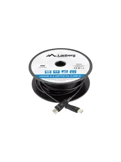Lanberg 40M HDMI M/M V2.1 Active Optical Cable, Black