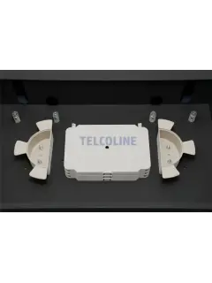 Telcoline Fiber optic patch panel 2U/19”, 72F/72xSC Simplex, slide out on rollers/drawer type, Black
