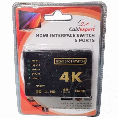 Gembird HDMI interface switch, 5 ports Infrared remote control