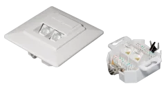 Transmedia RJ45 connector for round cable